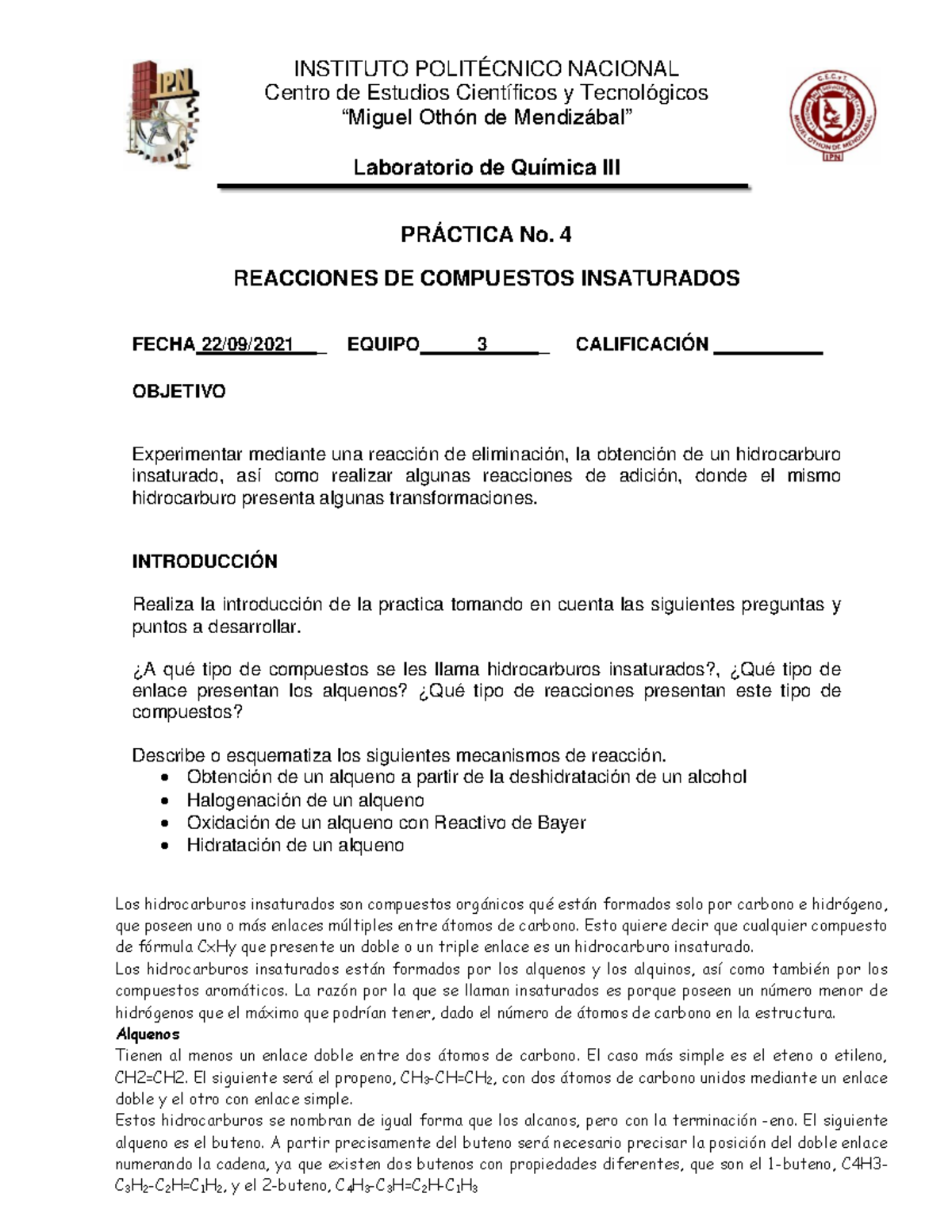 Practica 4 - INSTITUTO POLITÉCNICO NACIONAL Centro de Estudios ...
