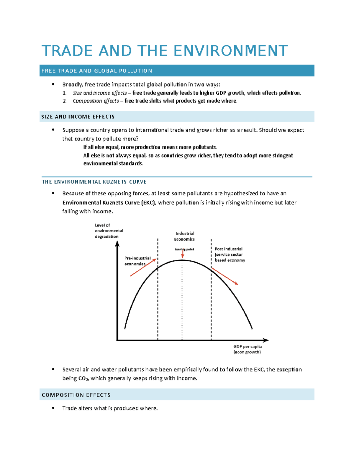 (13) Trade & The Environment - TRADE AND THE ENVIRONMENT FREE TRADE AND ...