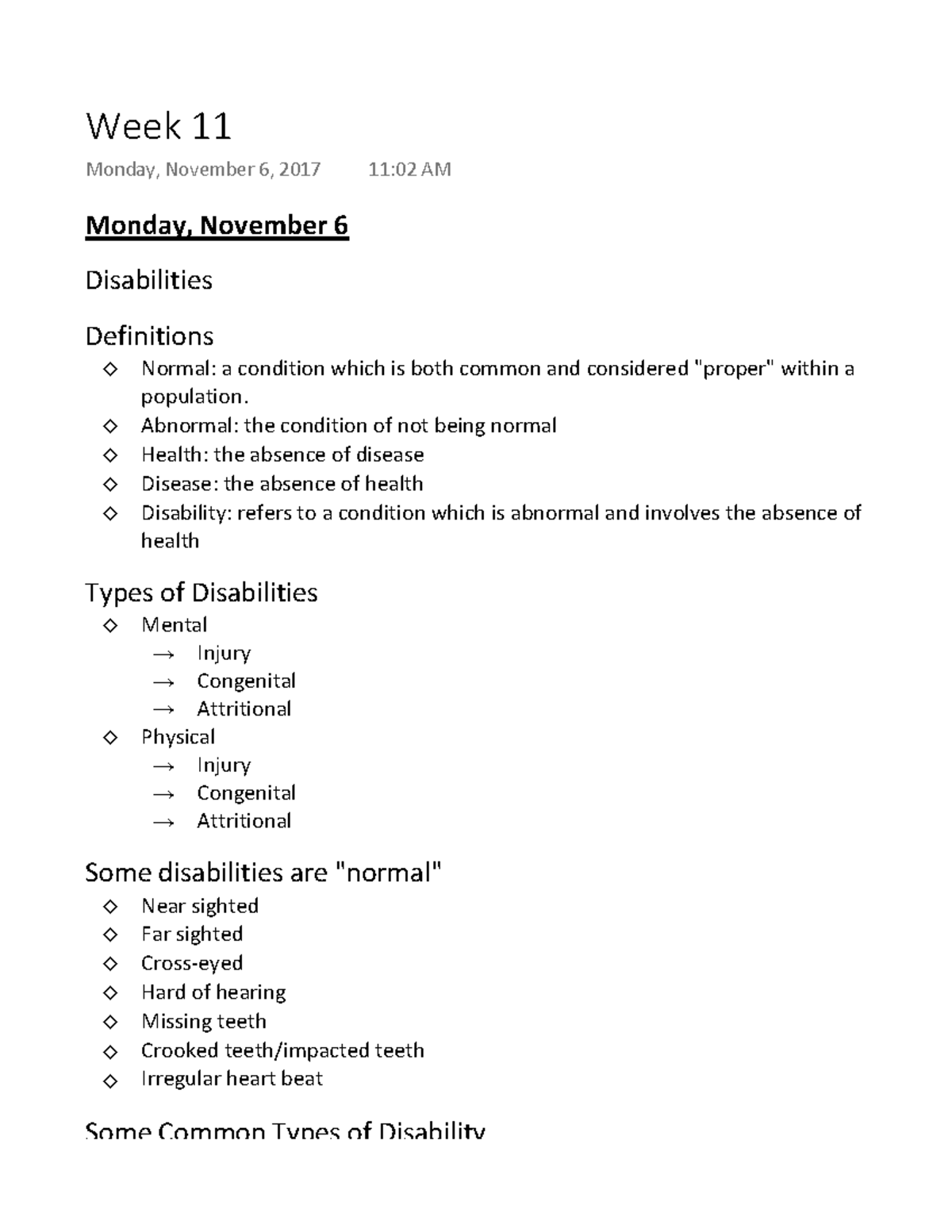 Week 11 - Lecture notes 23-24 - Week 11 Monday, November 6, 2017 11:02 ...