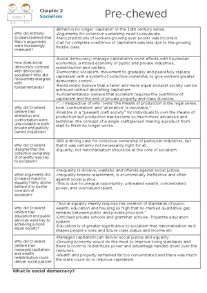 to what extent do socialists agree on the economy essay