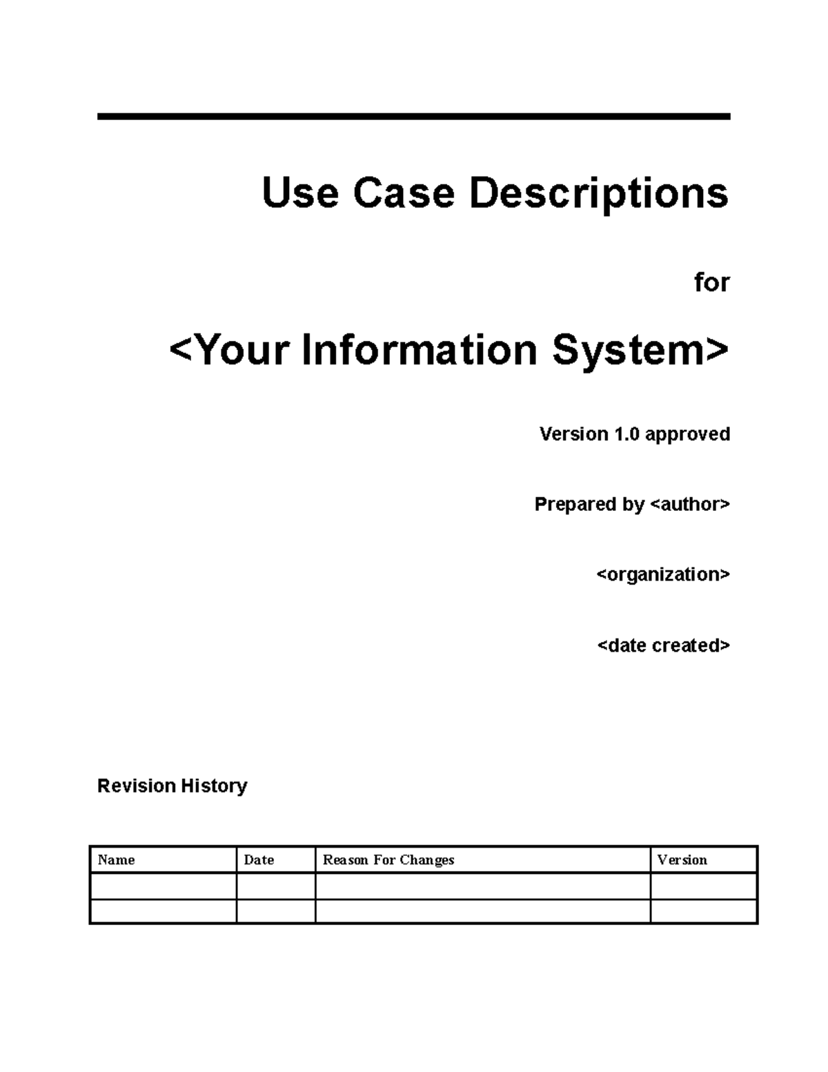 Use case description - USE CASE DISCRIPTION ISP550 - Use Case