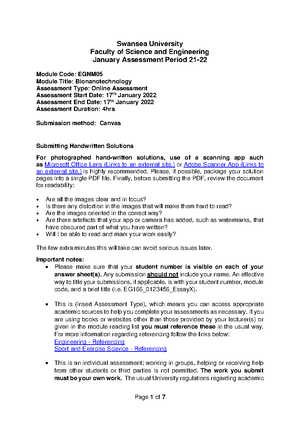 EGZ300 Alternative Assessment 21-22 - PRIFYSGOL ABERTAWE SWANSEA ...