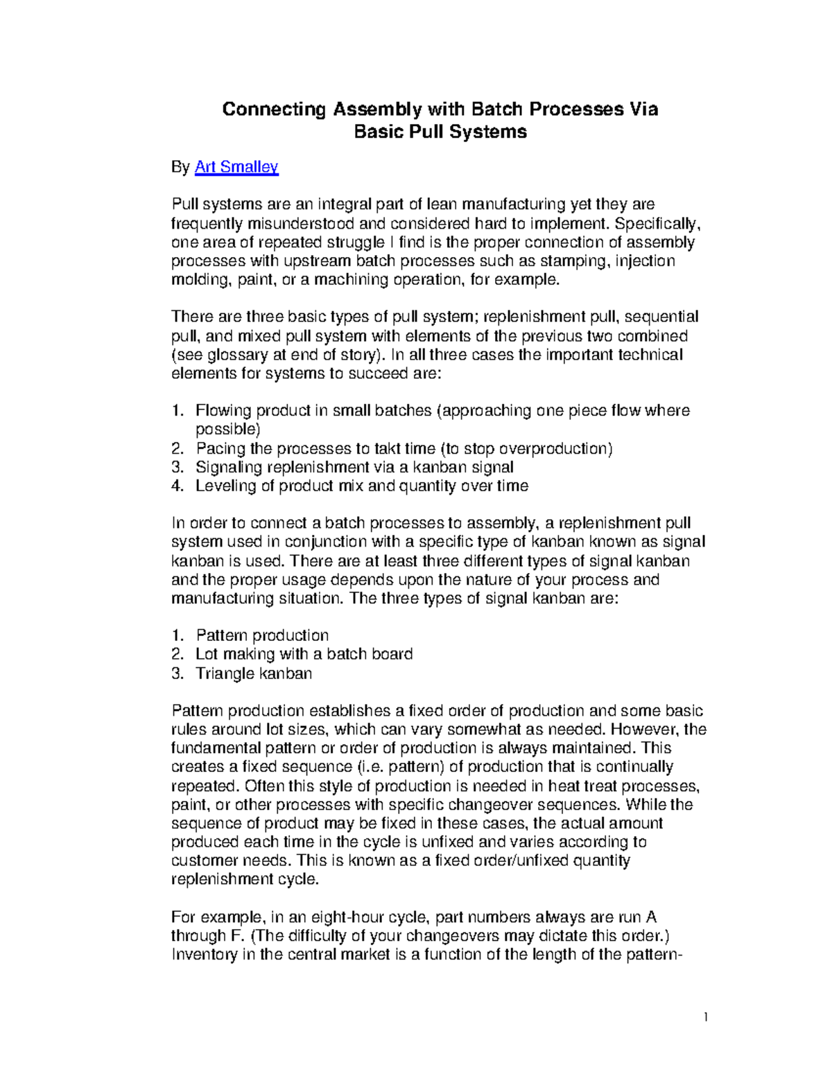PS2 Batch Processes By Art Smalley - Connecting Assembly with Batch ...