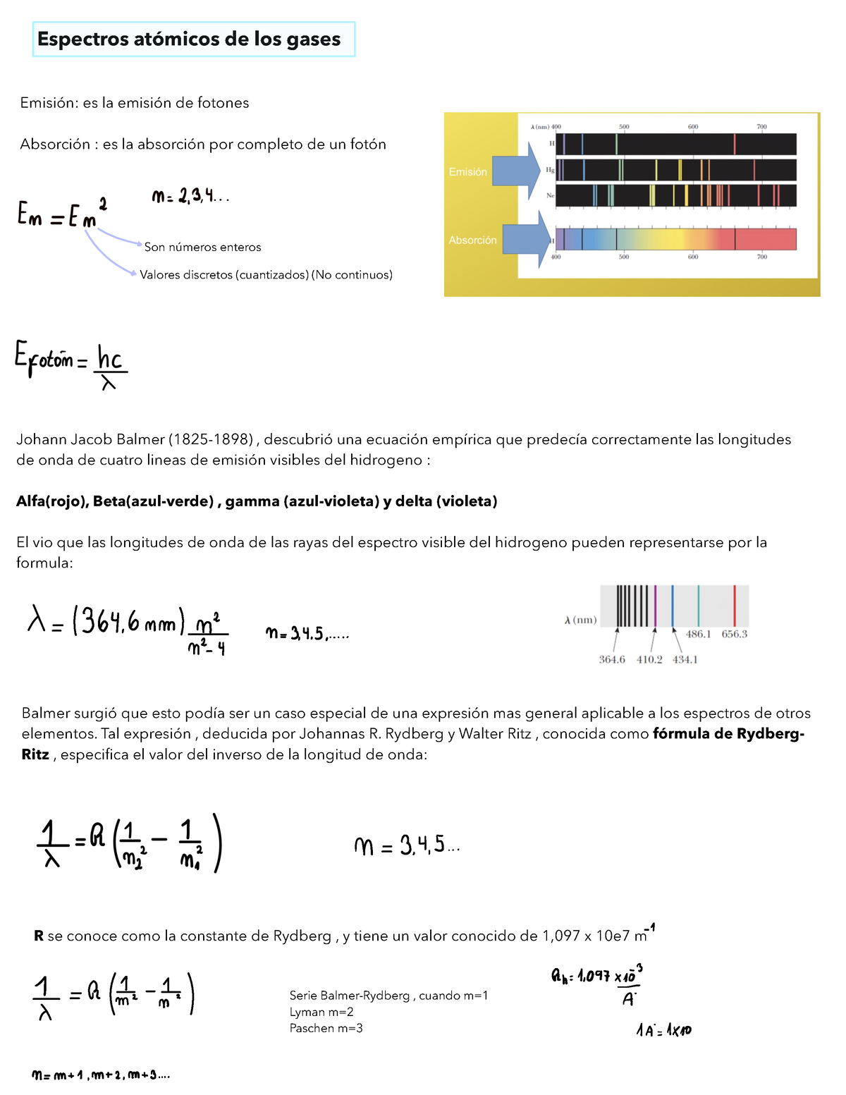 Espectros Atómicos De Los Gases - Espectros Atómicos De Los Gases ...