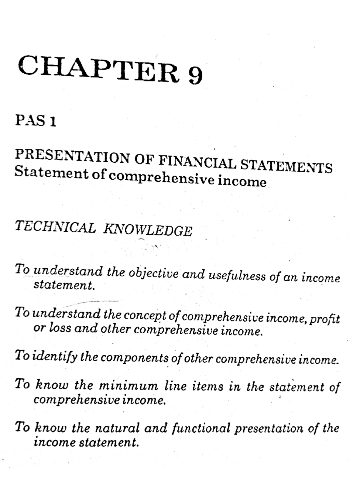 Chapter 9 - statement of comprehensive income - Accountancy - Studocu