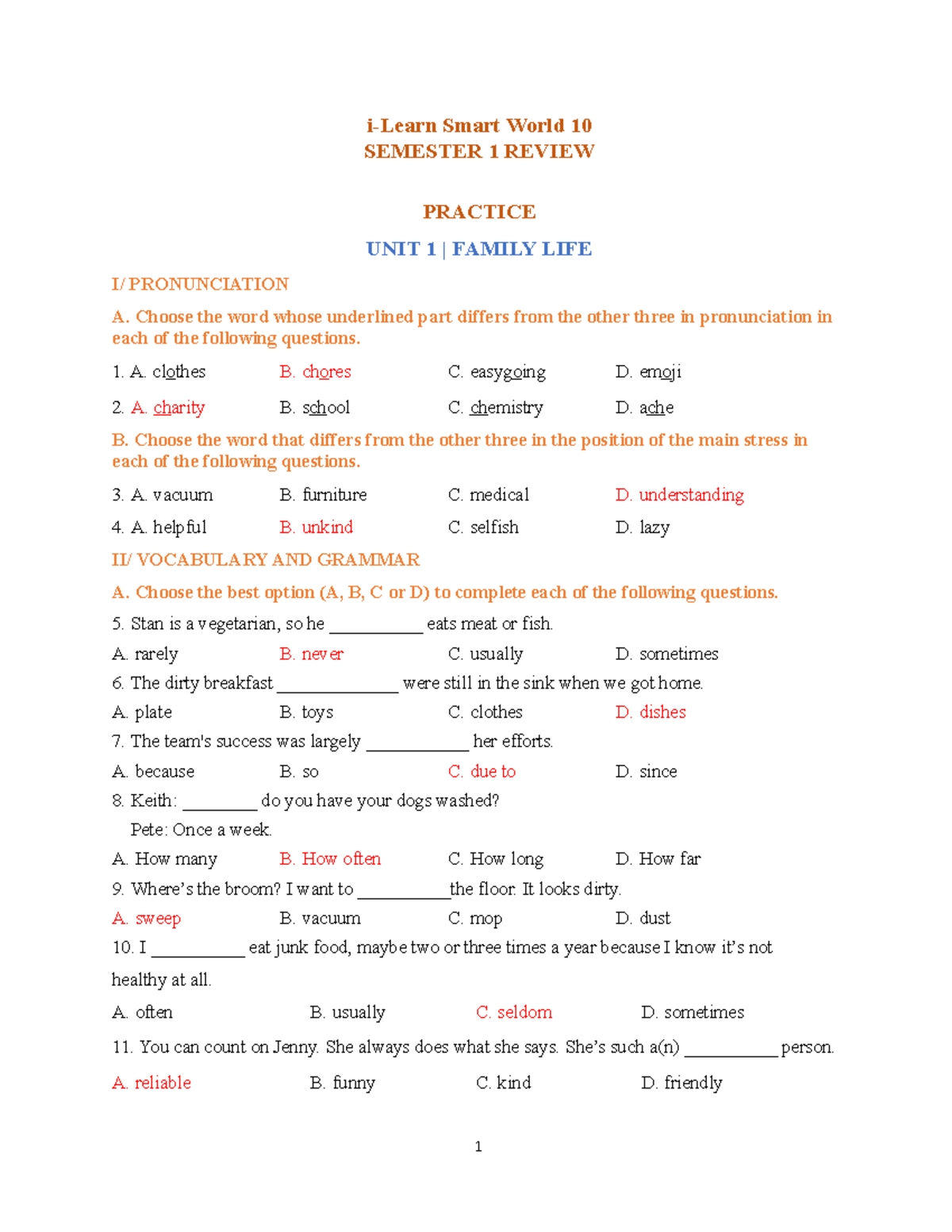 TA10-ISW- Semester-1- Review Key - i-Learn Smart World 10 SEMESTER 1 ...