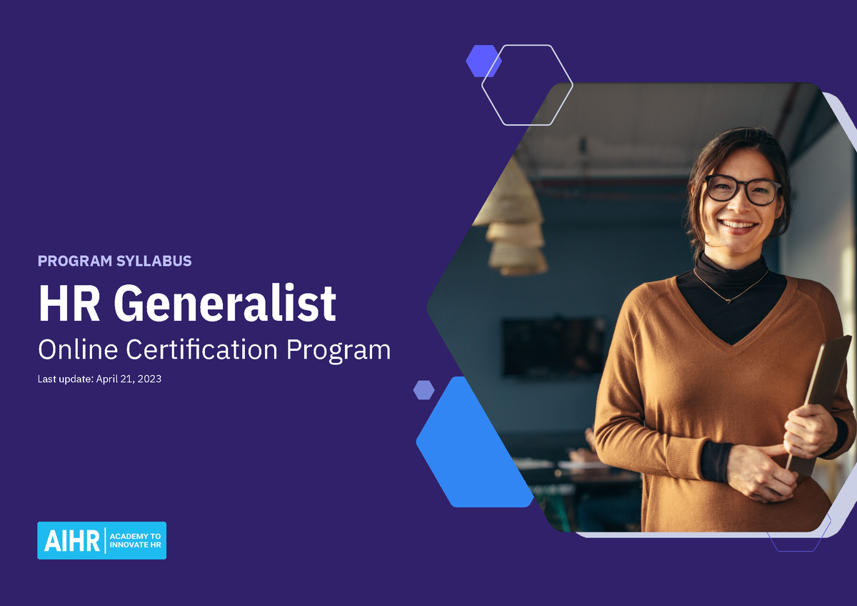 HR Generalist Syllabus AIHR - HR Generalist Online Certification ...