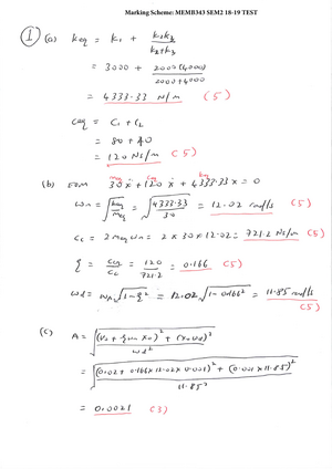 Sample/practice Exam 2020, Questions - MEMB343, Semester 1, 2018 / 2019 ...