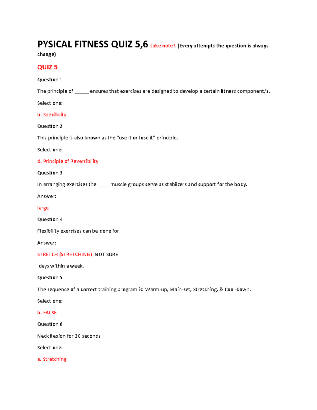 Fitness Quiz Quizlet - bupmp3e