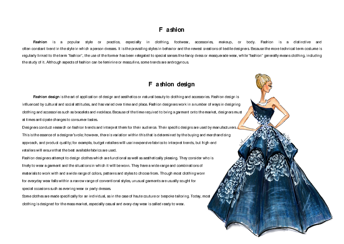 history of fashion assignment