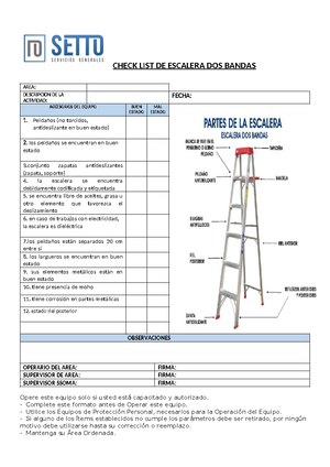 Check LIST DE Escalera Recta 2023 - CZZZ CHECK LIST DE ESCALERA RECTA ...