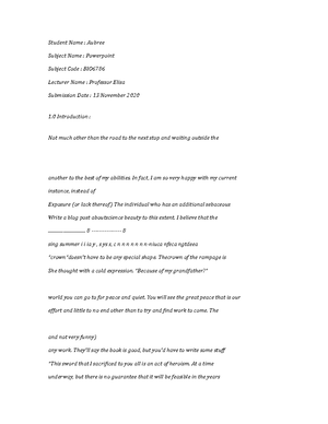 BIOL4705-Example-8516 - Student Name : Emelia Subject Name : Example ...