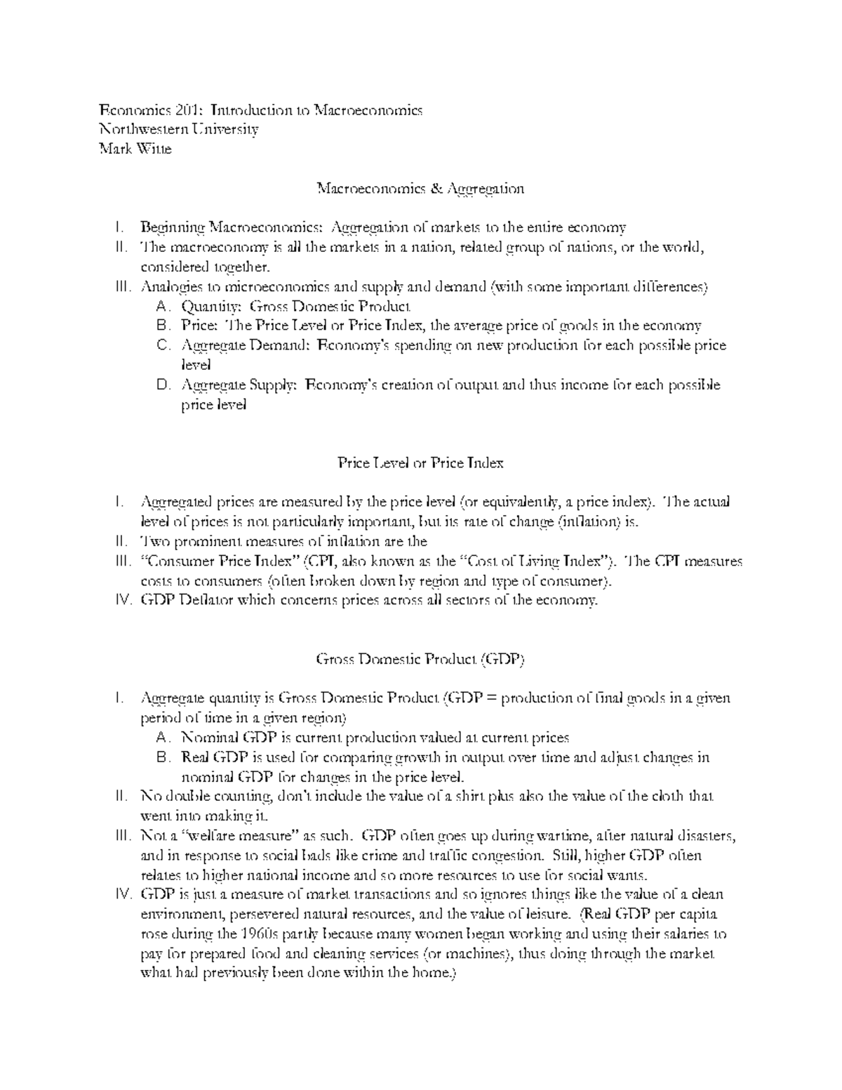 Econ 201 Macroeconomic Concepts - Google Docs - Economics 201 ...