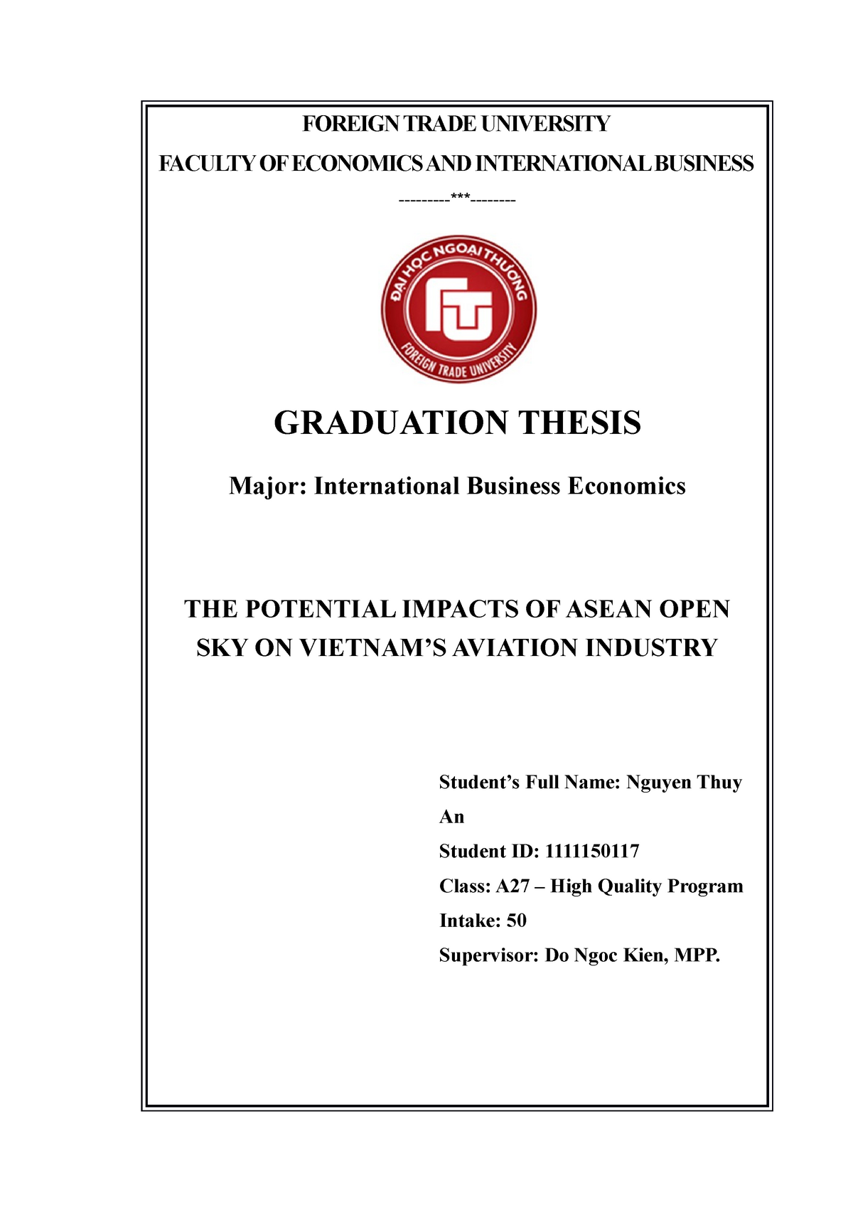 graduation thesis meaning