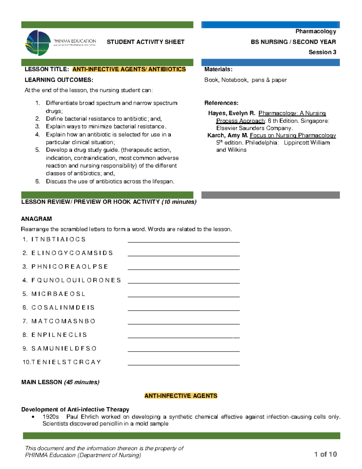 Copy of HES005Session3SAS This document and the information