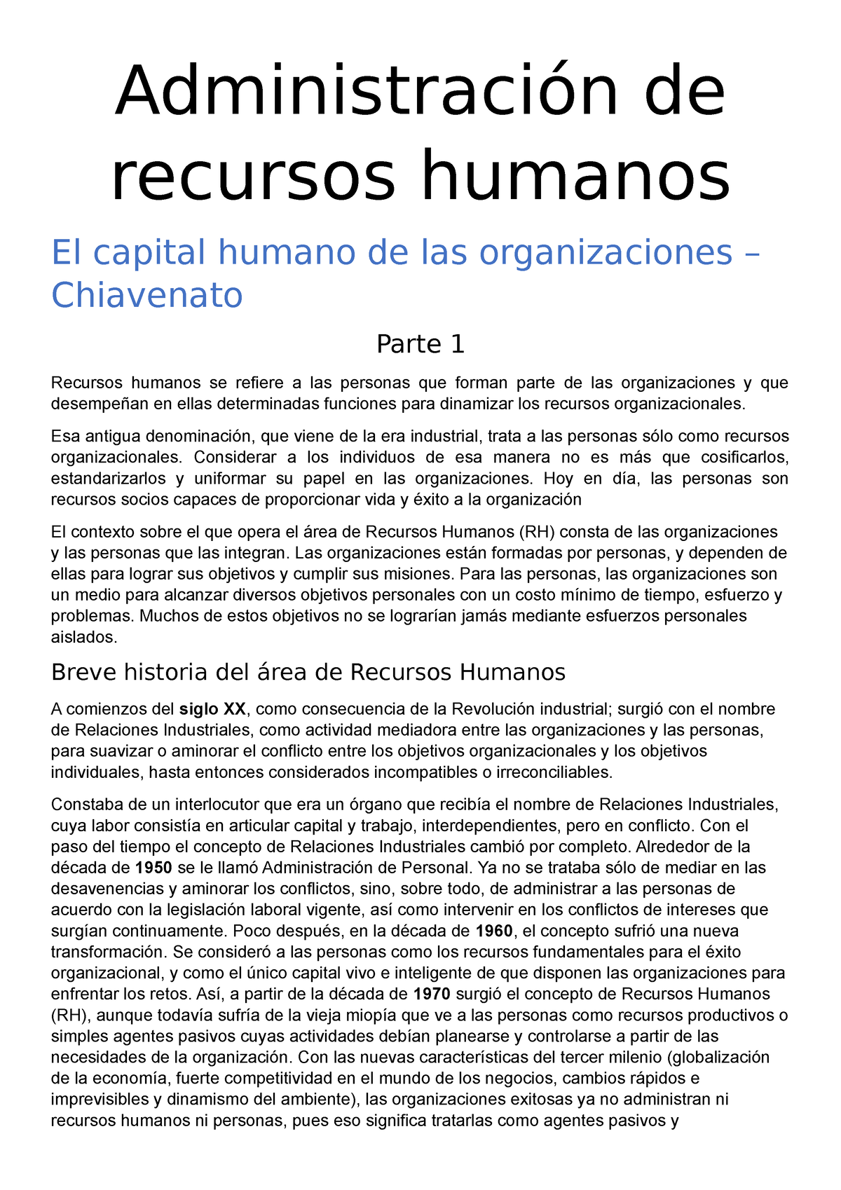 Administración De Recursos Humanos - Administración De Recursos Humanos ...