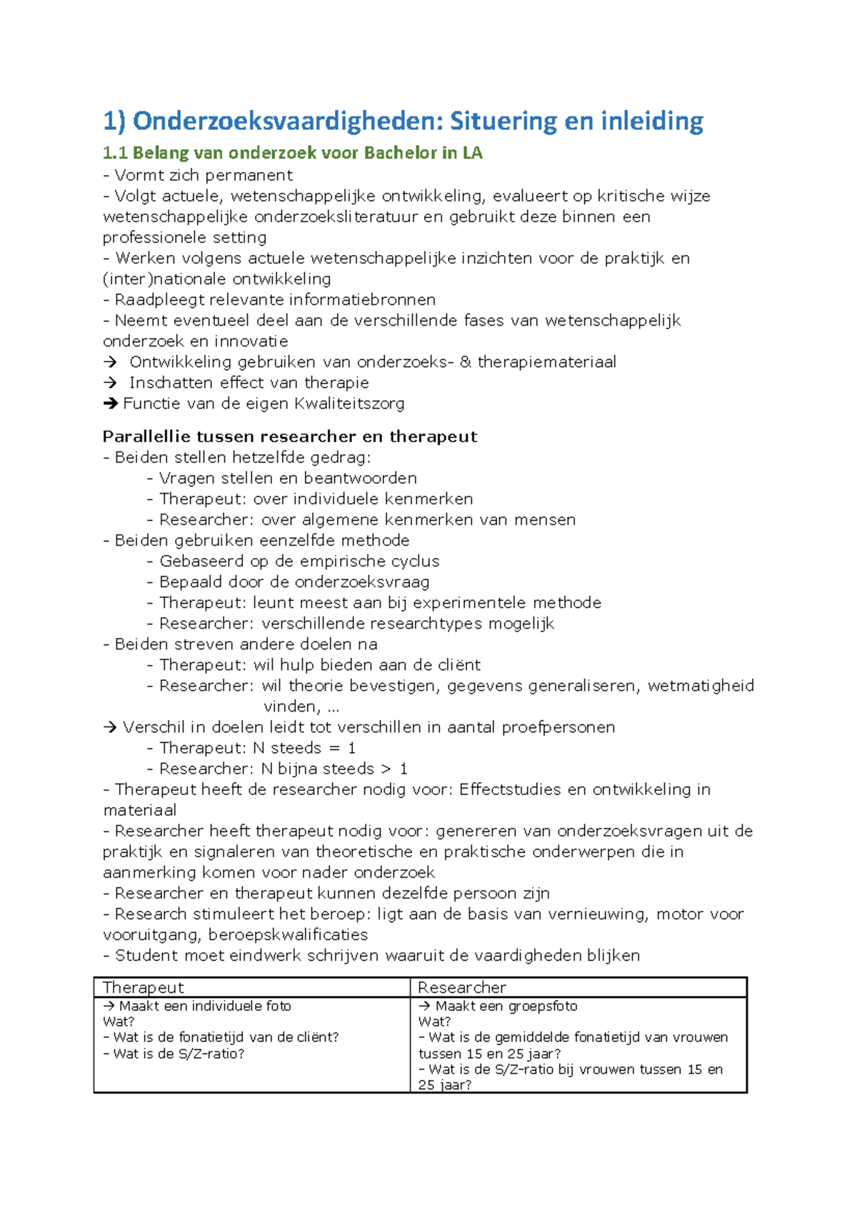 KWH Onderzoeksvaardigheden - 1) Onderzoeksvaardigheden: Situering En ...