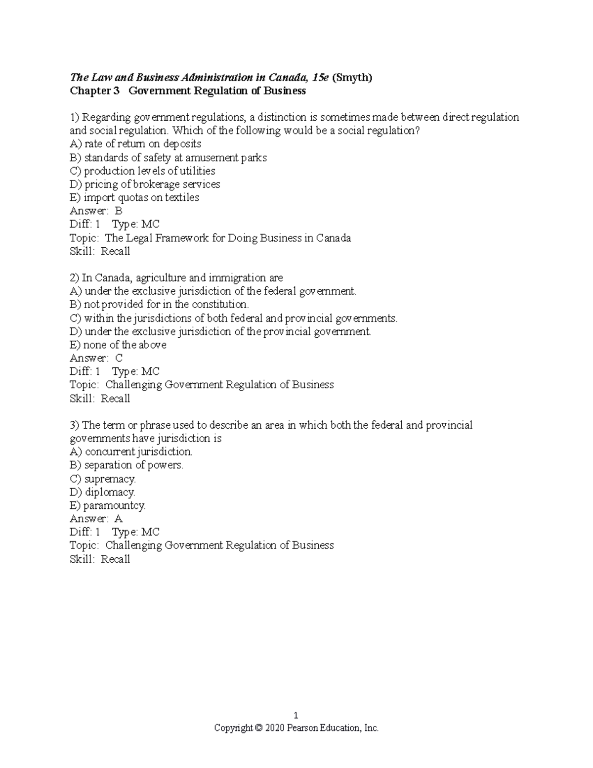 Law and Business Admin Chapter 3 The Law and Business Administration