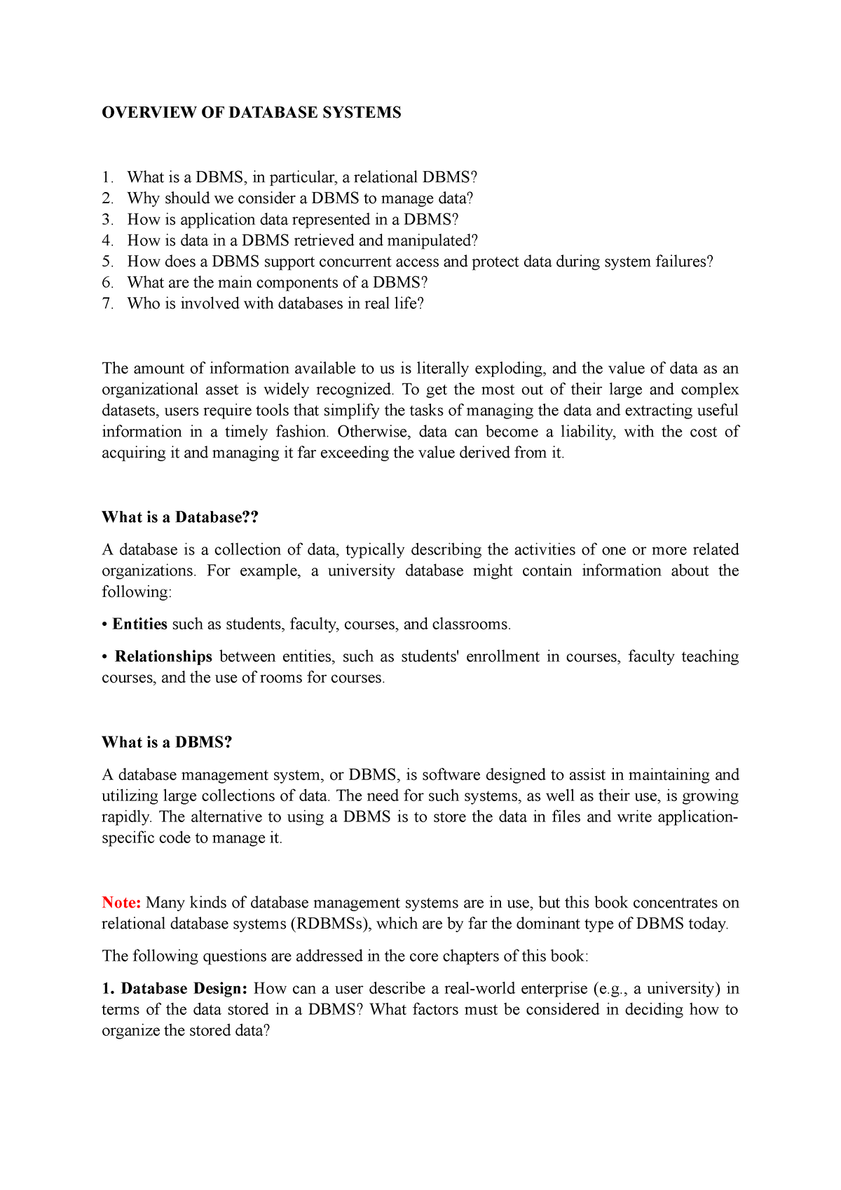 unit-01-overview-of-database-systems-overview-of-database-systems