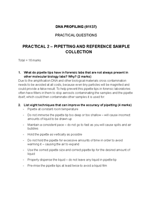 DNA Profiling Prac 3 questions - Caitlin De Cruz DNA PROFILING (91137 ...
