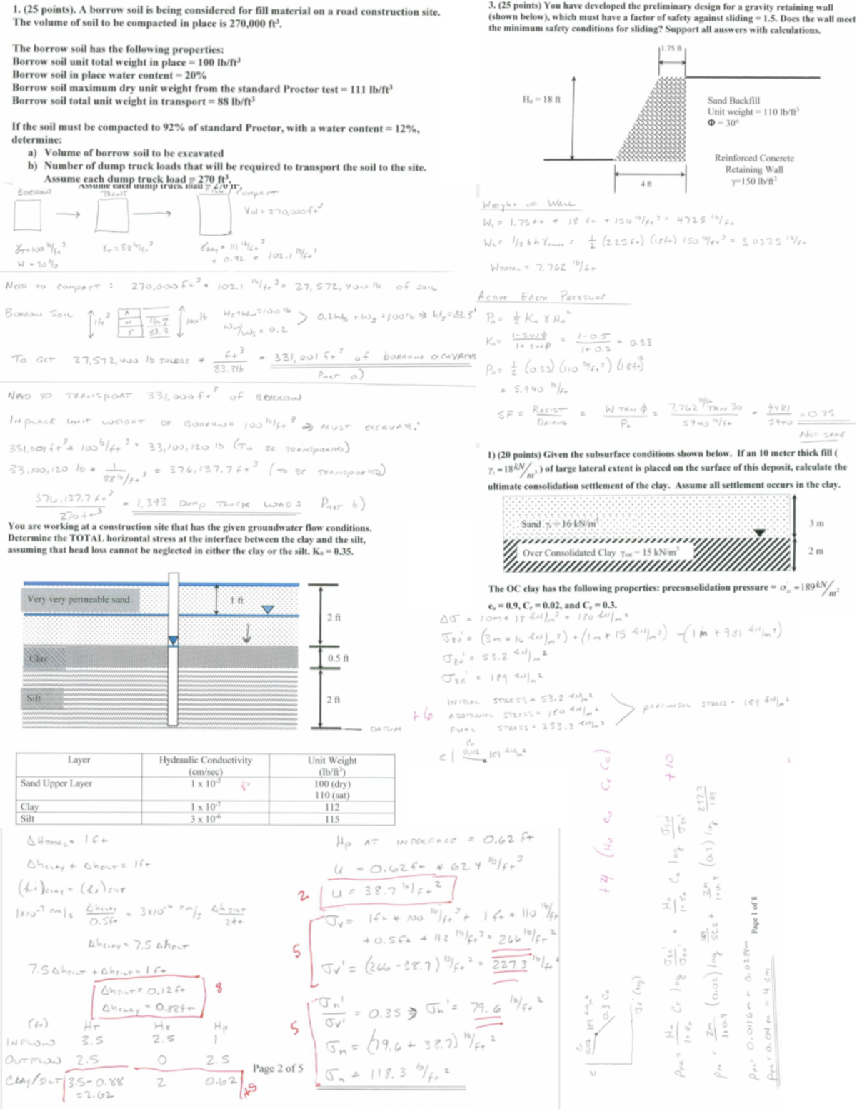 Copy of geotech 2 - Notes about compaction and consolidation with ...