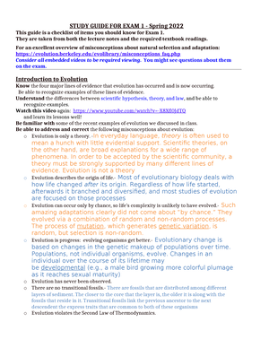 160S22 Stugu 5 Cumulative - BIL 160 - Spring 2022 - Krempels STUDY ...