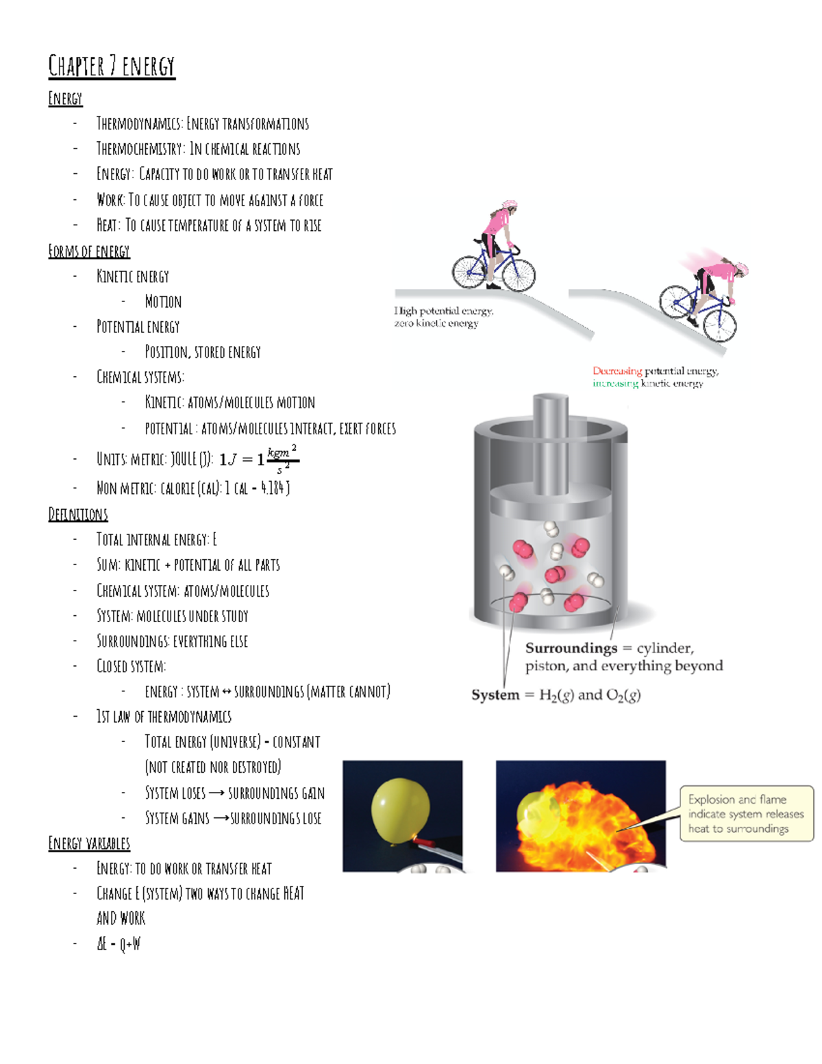 Genchem Ch 7 - Chapter 7 energy Energy - Thermodynamics : Energy ...
