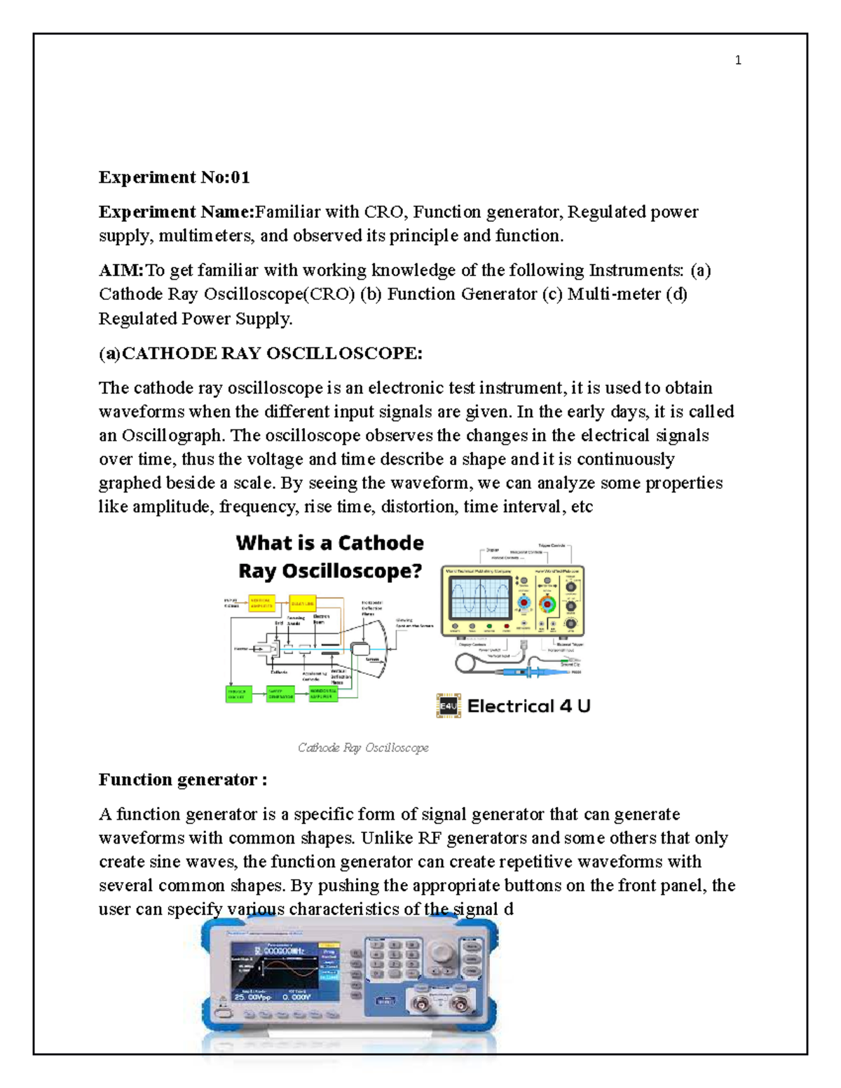 study of cro experiment pdf