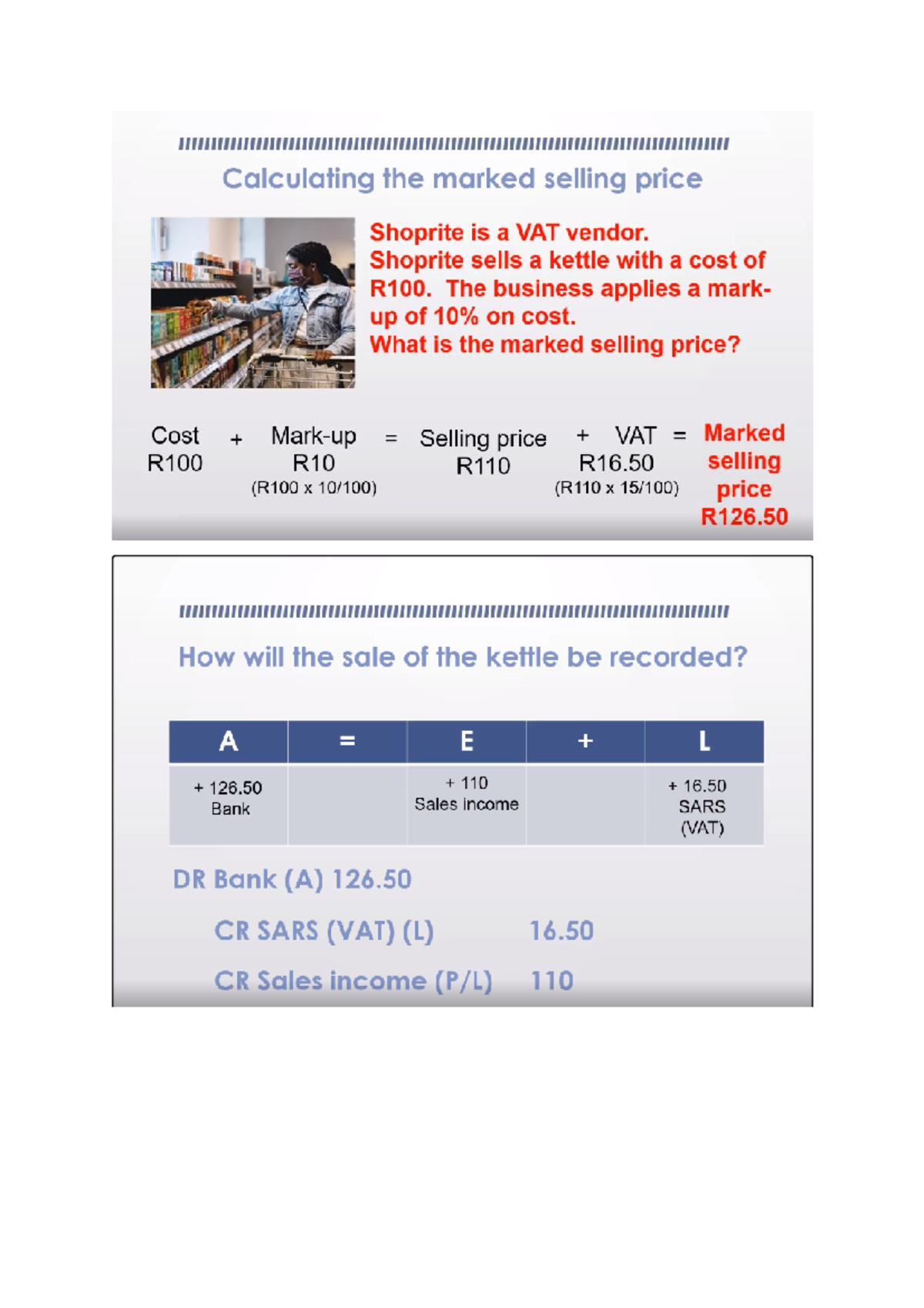 VAT Notes - ACC1006F - Studocu