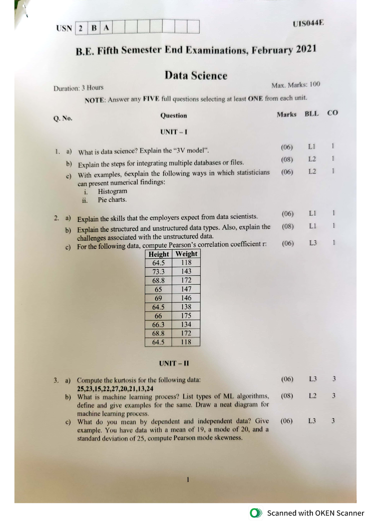 data science college essay