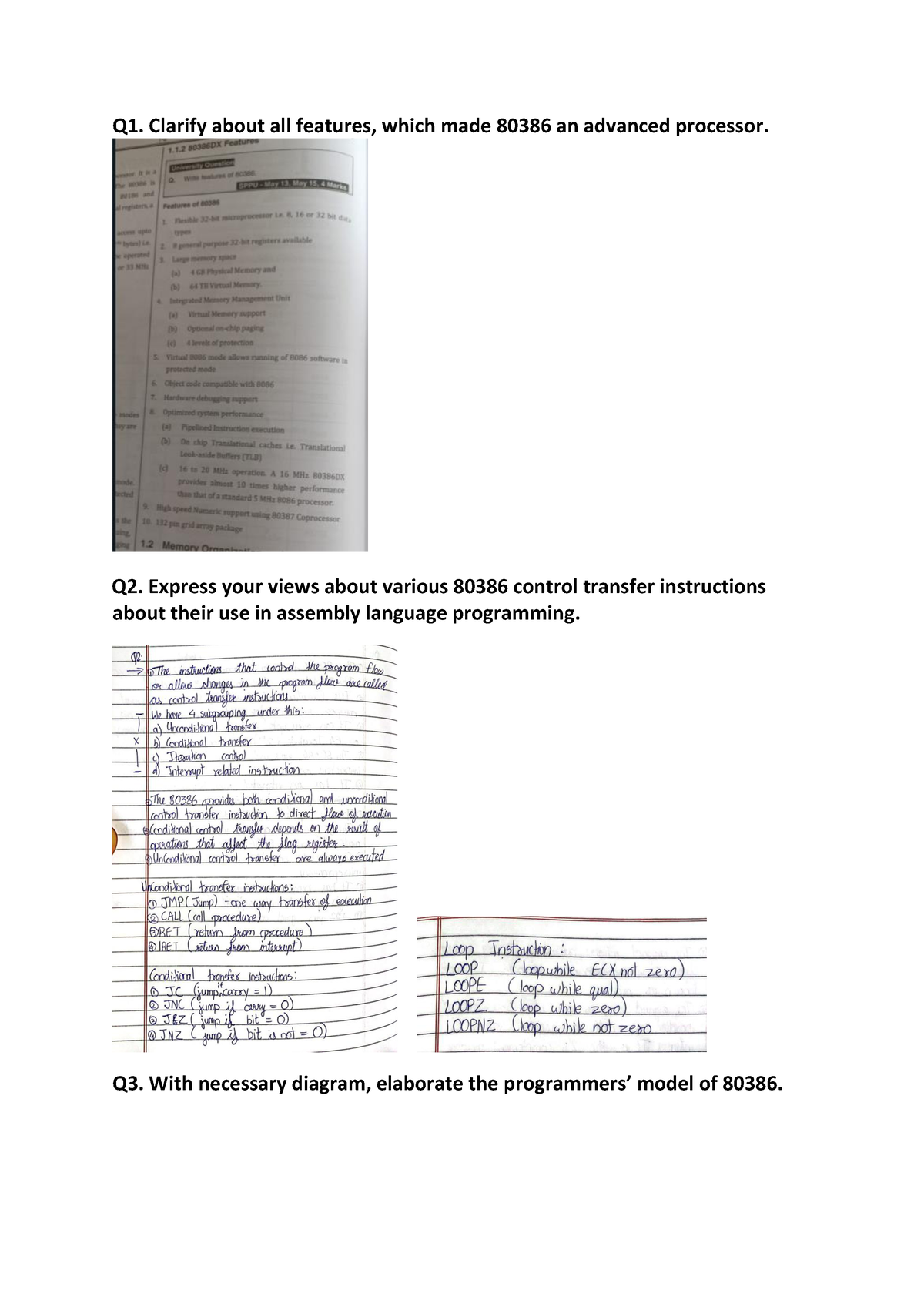 MP Qb Ans Pdf - Microprocessor Insem Questions And Ans - Q1. Clarify ...