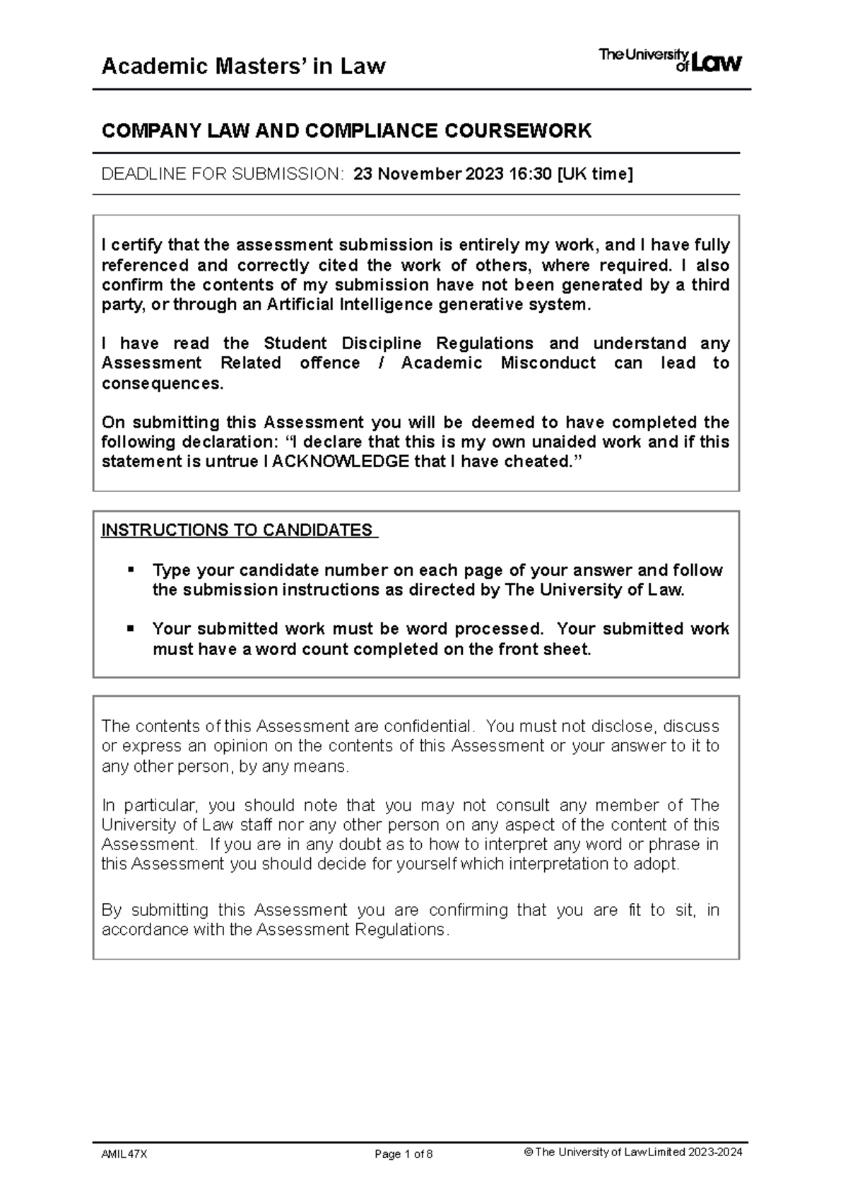 edexcel coursework submission deadline 2023