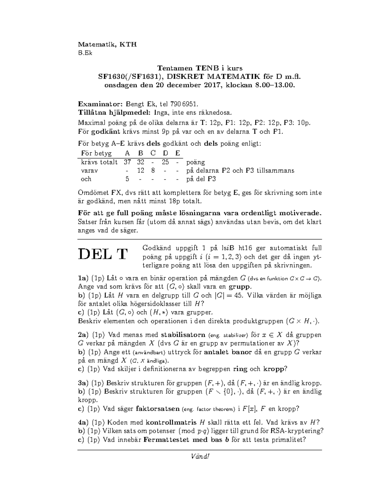 Diskret Matematik Sf16 Tenta 17 12 22 Fragor Discrete Studocu