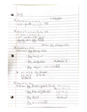 Calculus Writing assignment 3 - To determine the derivative of two ...