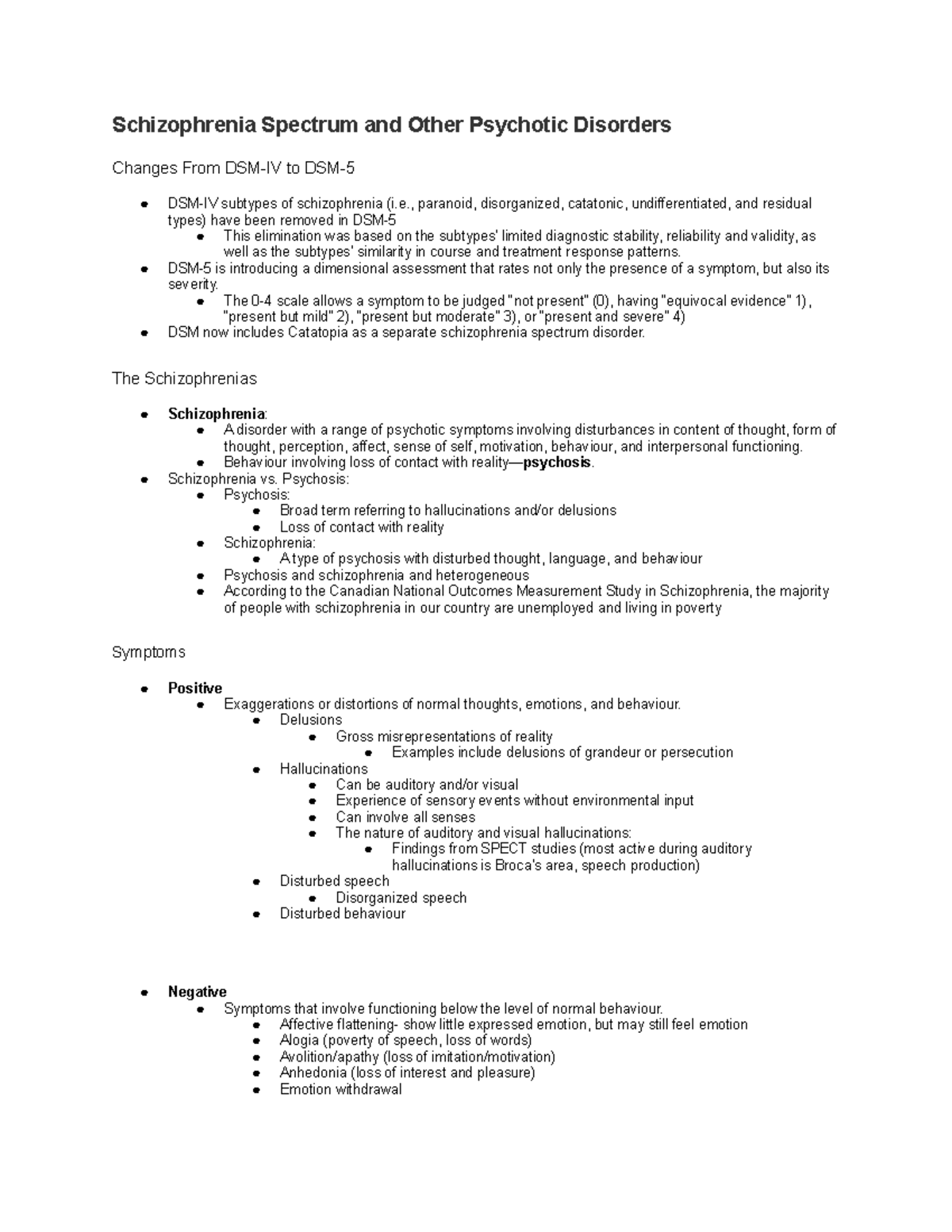 12 Schizophrenia Spectrum And Other Psychotic Disorders Studocu