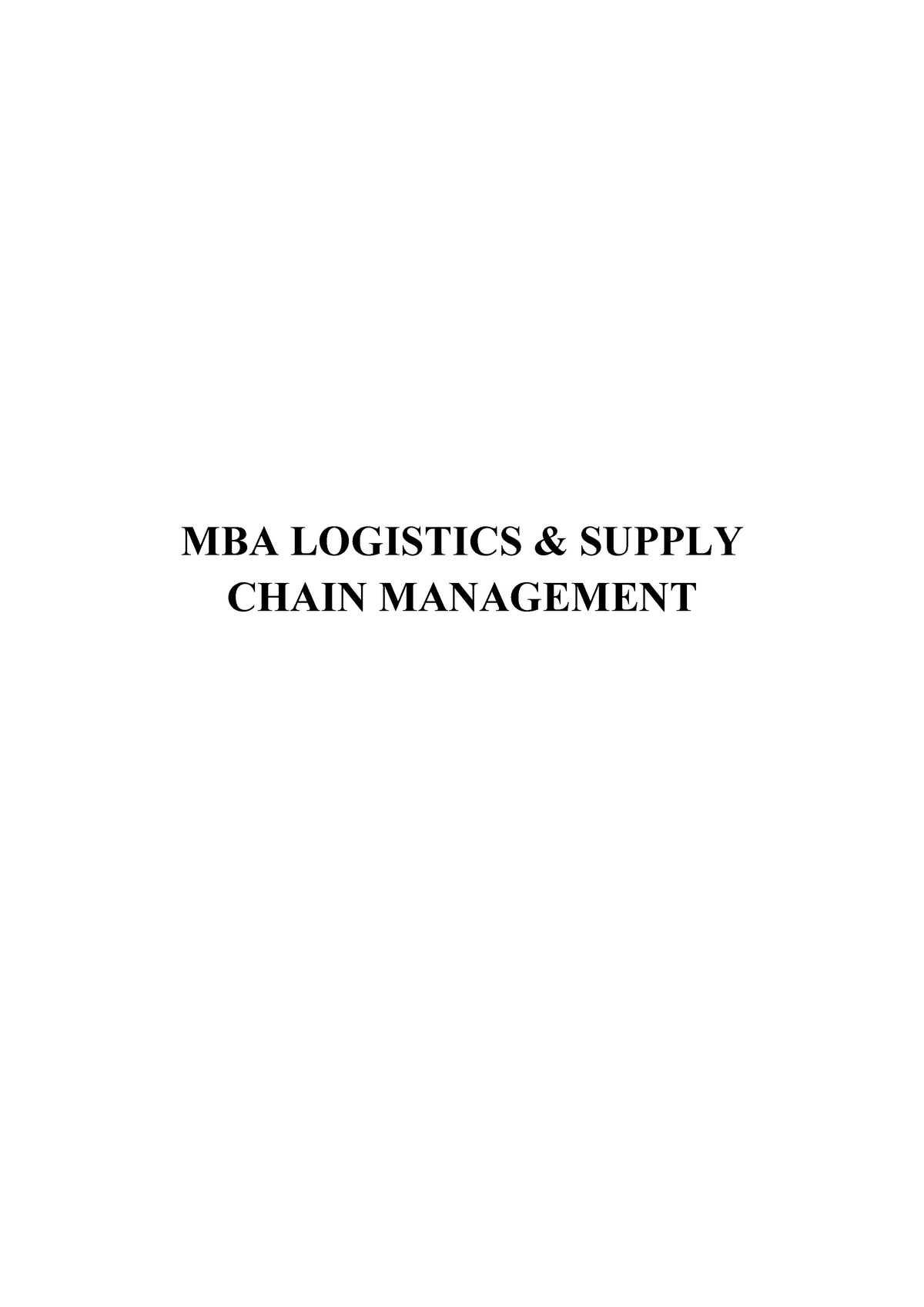 mba-logistics-supply-chain-management-studocu