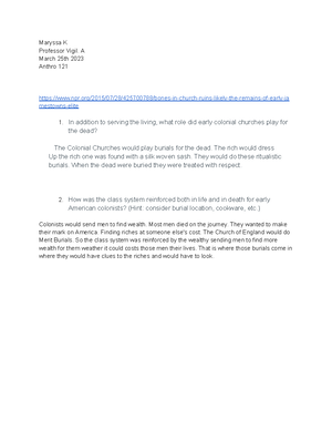 Anthropology Ritual Observation Assignment - Jacqueline Ponce ...