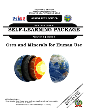 CORE ES STEM Q1W2 - Earth Science - SENIOR HIGH SCHOOL EARTH SCIENCE ...