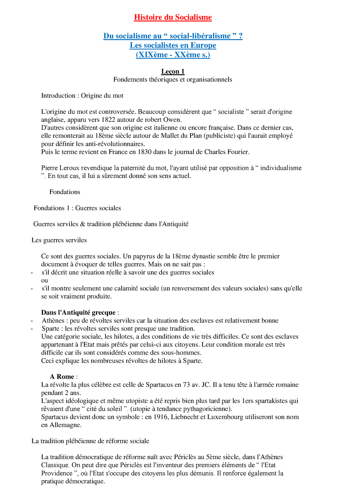 introduction dissertation sur le socialisme pdf