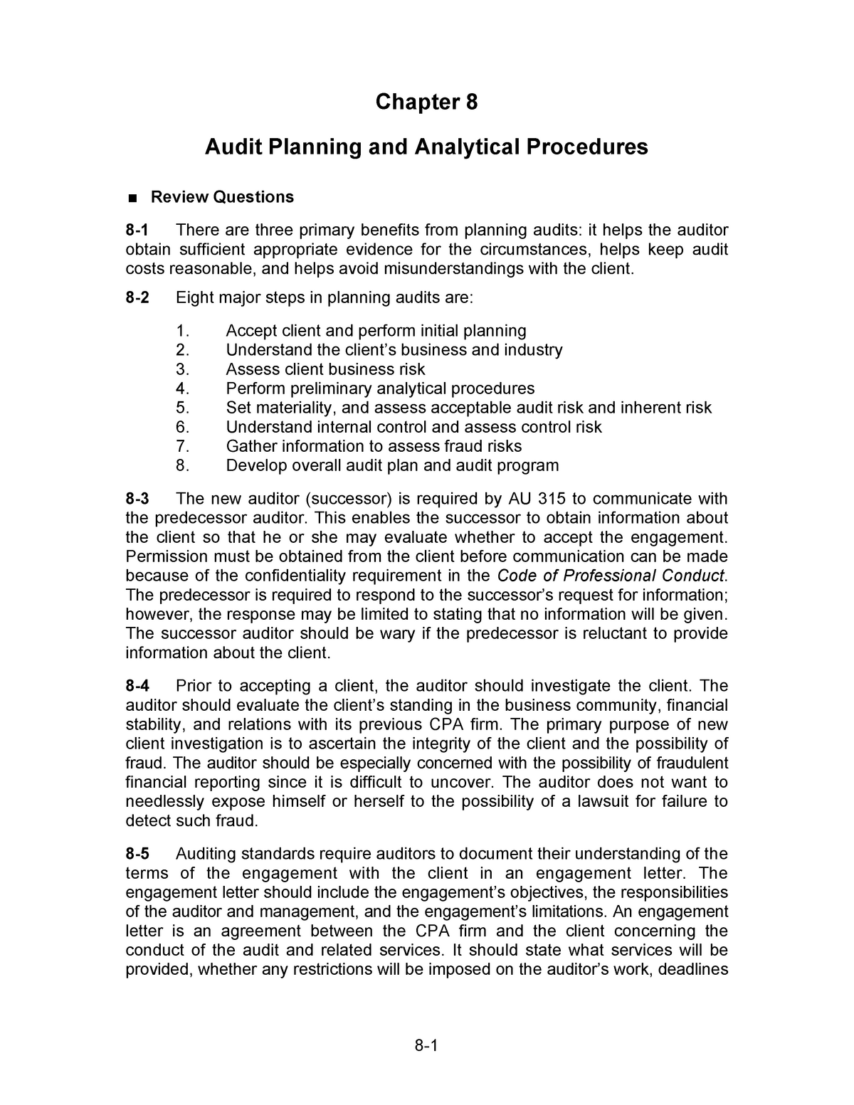 Solution Manual Auditing And Assurance Services 13e By Arens 08 Chapter ...