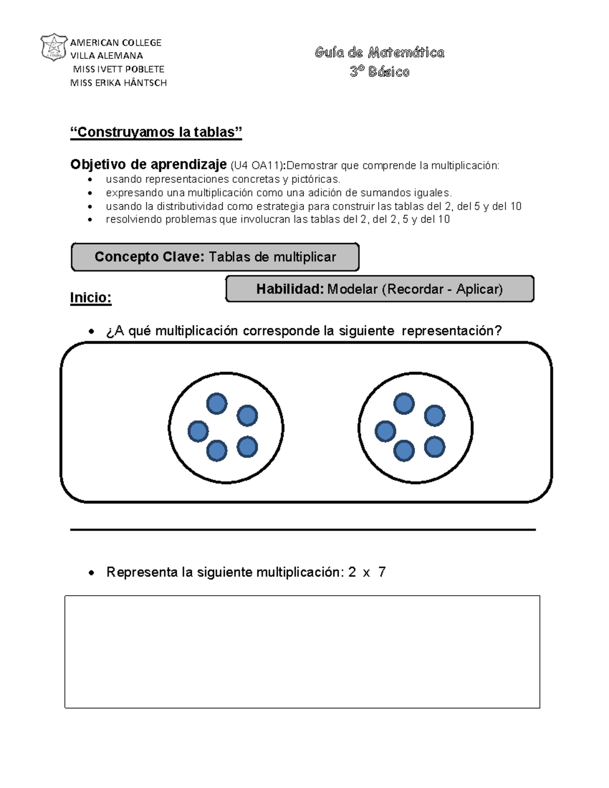 N2- Matematica-3B- Guias Didacticas N2 - VILLA ALEMANA MISS IVETT ...