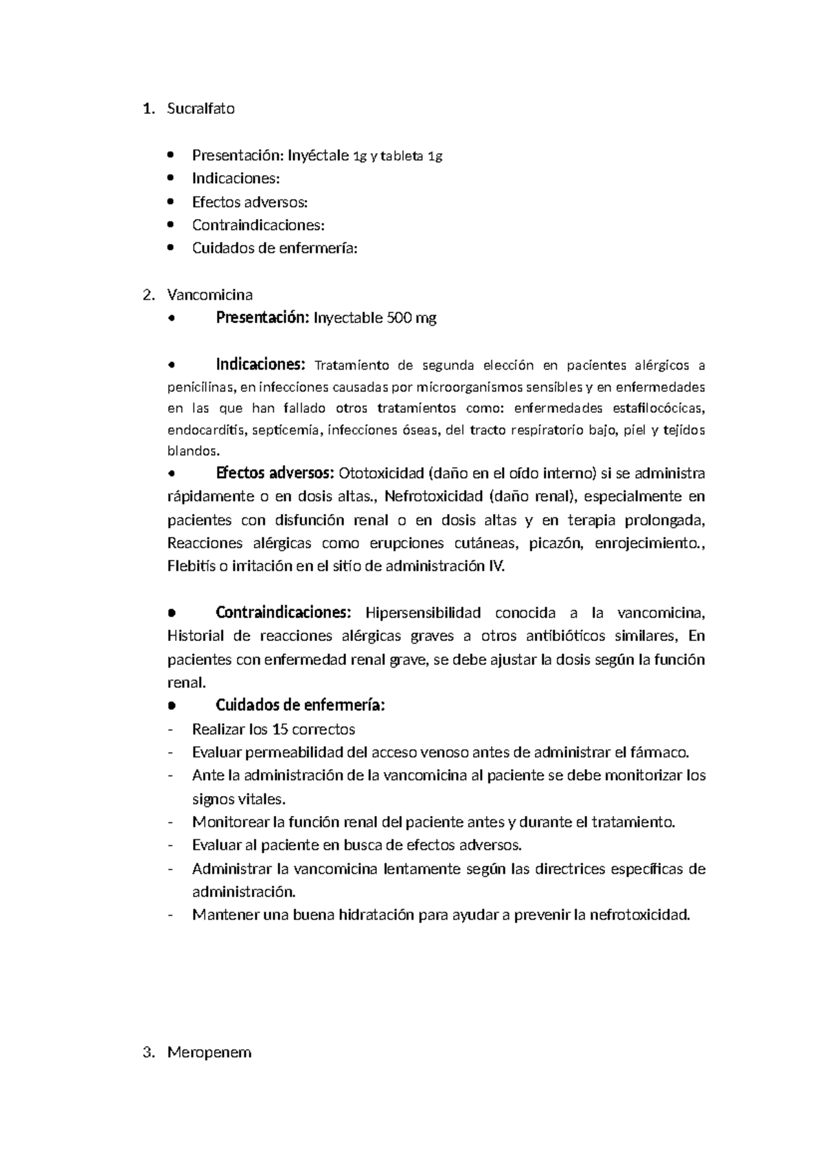 Fichas - ,nm - 1. Sucralfato Presentación: Inyéctale 1g y tableta 1g ...