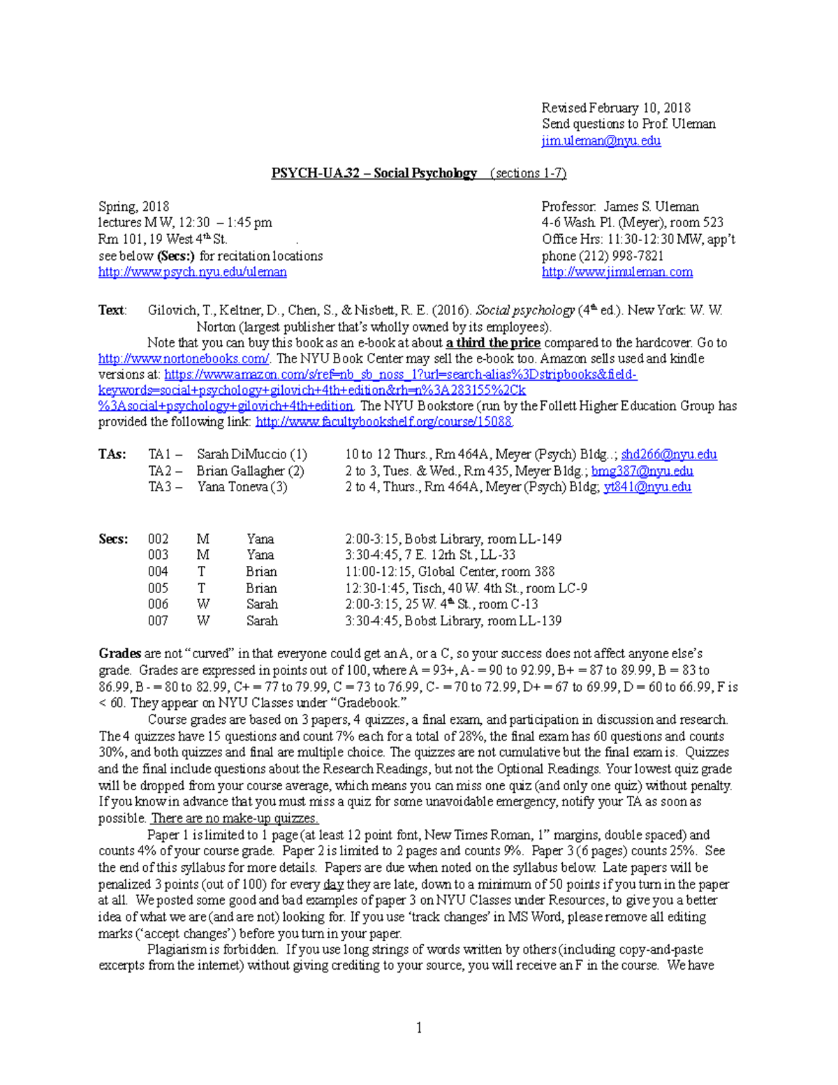 Syllabus5672341 Cover Letter NYU StuDocu