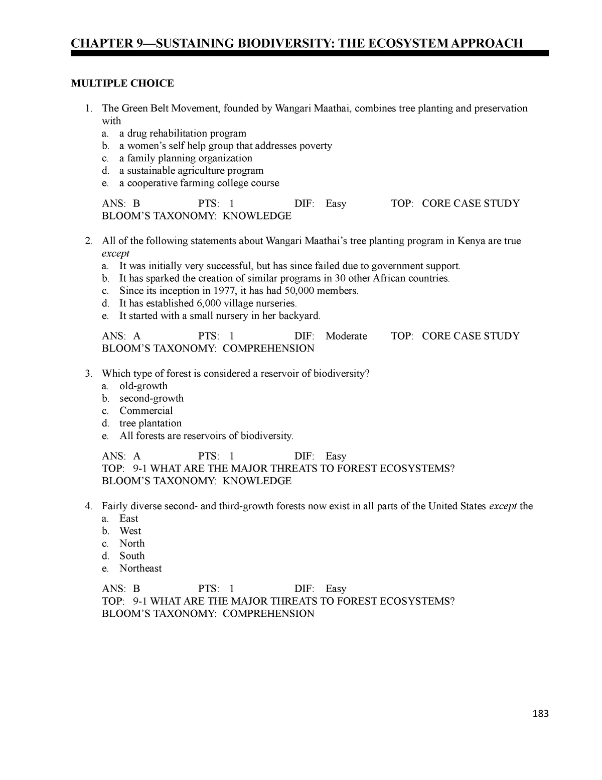 chapter 14 critical thinking answers environmental science