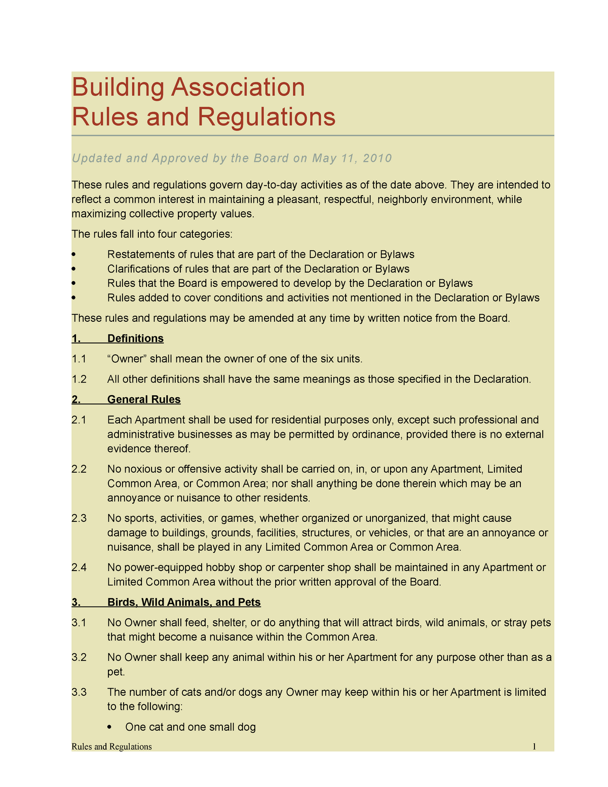 Building Regulations Ten Year Rule