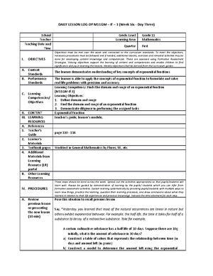 GM I-9 - It's just a lecture note - DAILY LESSON LOG OF GENERAL MATH ...
