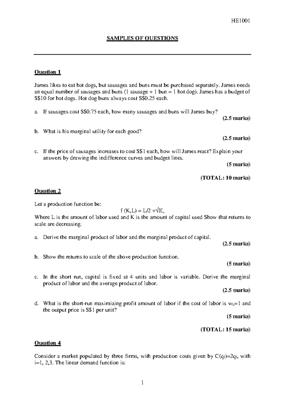 exam-questions-he1001-samples-of-questions-question-1-james-likes-to