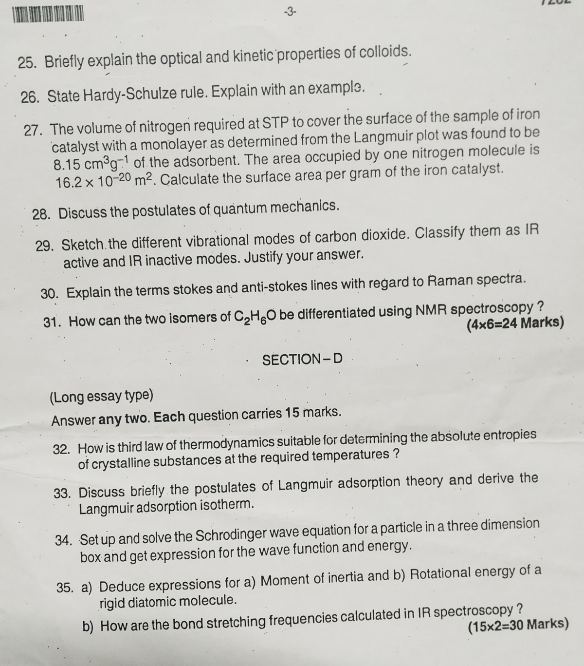 IMG 20231016 180221 - Question paper for practice - Physical chemistry ...