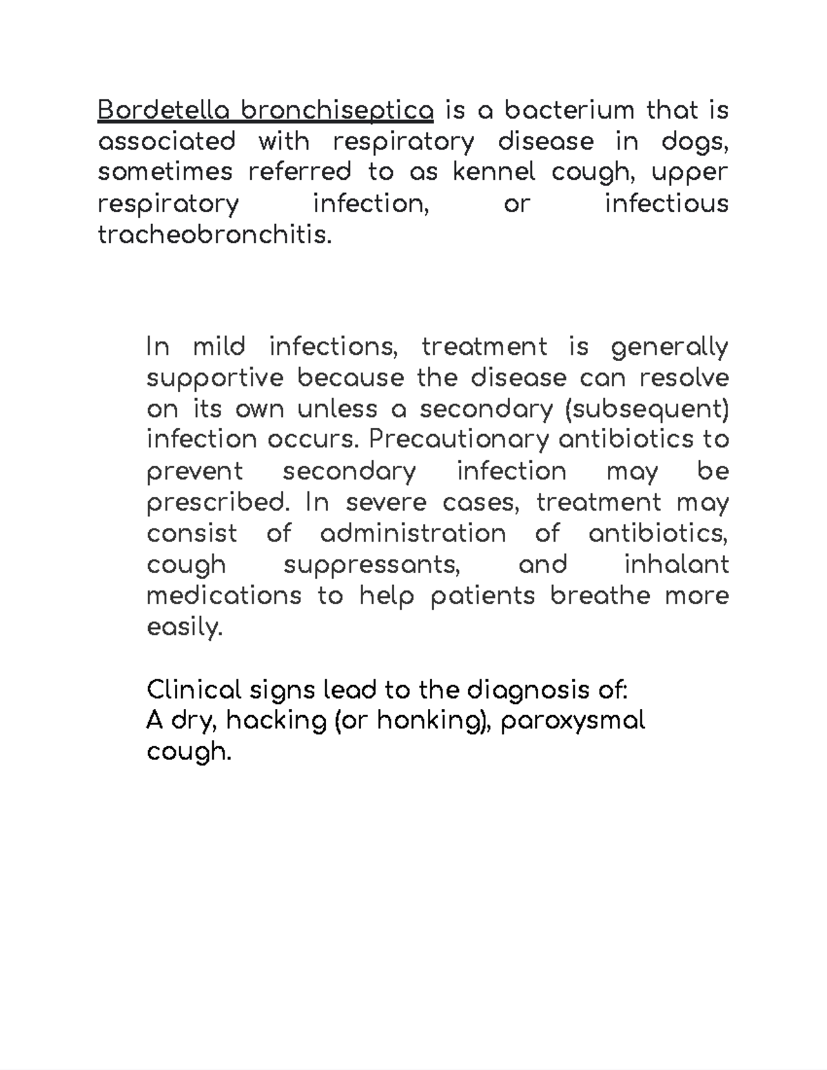 Bordetella in dogs kennal cough Bordetella bronchiseptica is a