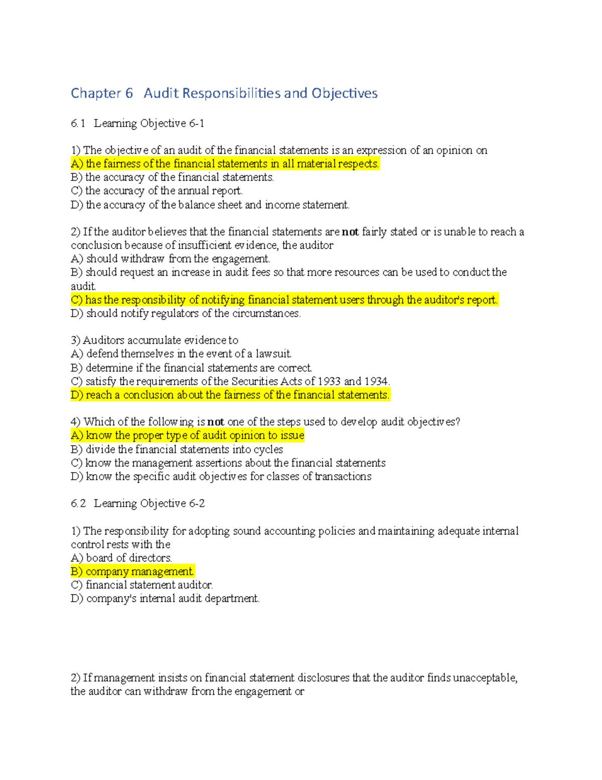 Final Full Document - Note - Chapter 6 Audit Responsibilities And ...